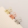 19mm rose gold long-tail clip, metal electroplated small clip, box-packed planner, binding dovetail clip, test paper clip, ticket clip Specification image